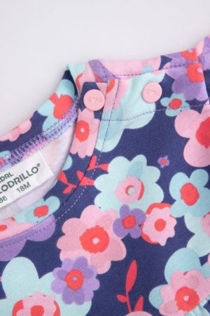 COCCODRILLO kleita ar īsām piedurknēm HAPPY RETRO GIRL NEWBORN, krāsa, WC5129201HGN-022-086, 86 cm 