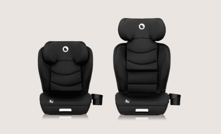 LIONELO autokrēsls NEAL I-SIZE, 100-150 cm., Black carbon 