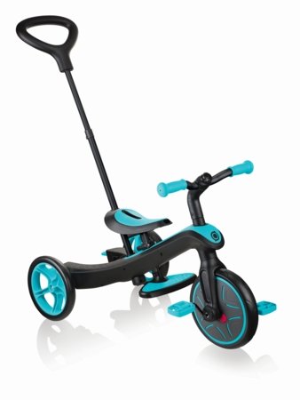 GLOBBER trīsritenis Explorer Trike Foldable 4 In 1, zilganzaļa, 732-105 
