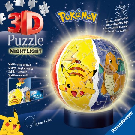 "RAVENSBURGER 3D puzle ""Nightlight Pok?mon"", 72 gab., 11547" 11547
