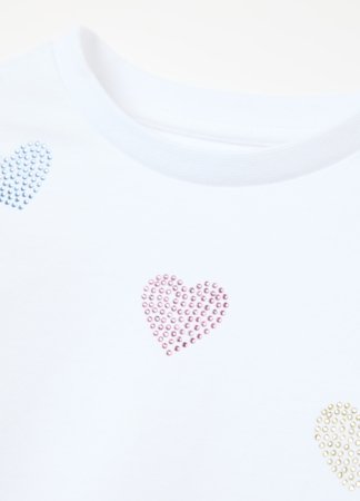 OVS t-krekls ar garām piedurknēm, balti, 140 cm, 002094450 