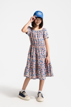 COCCODRILLO kleita ar īsām piedurknēm FLOWER PARADISE GIRL JUNIOR, krāsa, WC5128201FGJ-022-164, 164 cm 