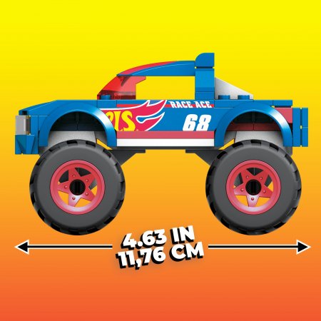 MEGA CONSTRUX HOT WHEELS monster truck sacensību mašīna, HDJ93 HDJ93