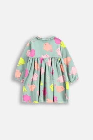 COCCODRILLO kleita ar garām piedurknēm DREAM DIARIES GIRL NEWBORN, krāsa, WC5129101DGN-022-086, 86 cm 