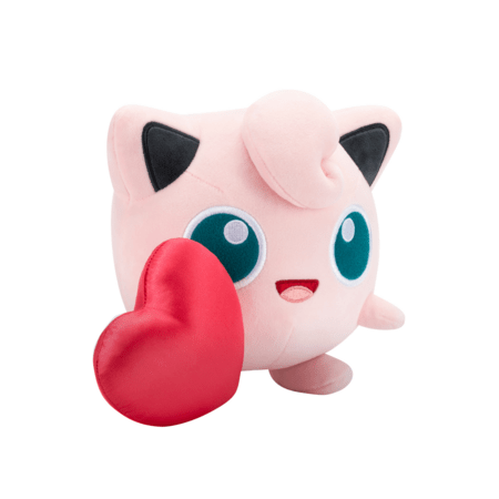 POKEMON plīša rotaļlieta Jigglypuff ar sirdi, 20 cm, PKW3665 