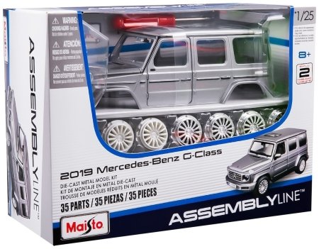 MAISTO DIE CAST 1:25 Saliekams metāla automašīnas komplekts, 35gab. Mercedes Benz G-Class 2019, 39536 