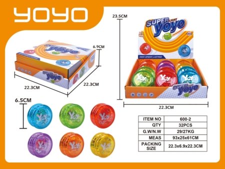 Yo-Yo rotaļlieta LED, assort., 1710K1052 