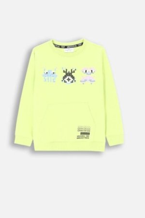 COCCODRILLO t-krekls WORLD OF PIXEL BOY KIDS, lime, ZC4143102WBK-030-122, 122 cm 