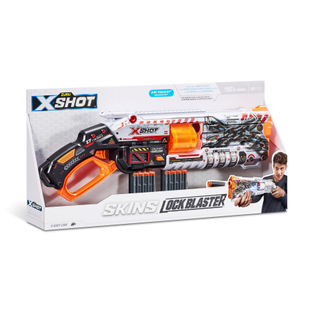 X-SHOT rotaļu pistole "Lock Gun", Skins 1. sērija, 36606 36606