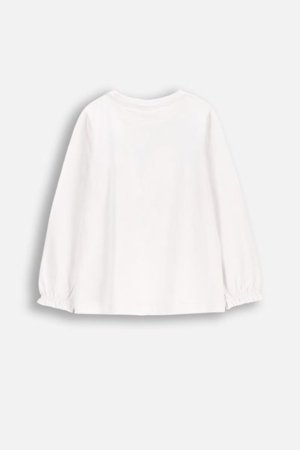 COCCODRILLO krekls ar garām piedurknēm NOSTALGIC MEADOW GIRL KIDS, balta, WC5143101NGK-001-122, 122 cm 