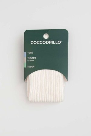 COCCODRILLO zeķubikses TIGHT MICROFIBRE COLORFUL, krēmveida, ZC5380310TMC-003-092, 92/98 cm 