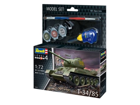 REVELL auto modelis - tanks T-34/85, 63302 