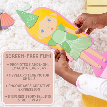 STORY MAGIC radošais komplekts Koka saģērbjama lelle, 201243 