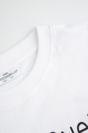 COCCODRILLO t-krekls ar īsam piedurknēm, balti, WC6143211VBB-001-158, 158 izmērs 