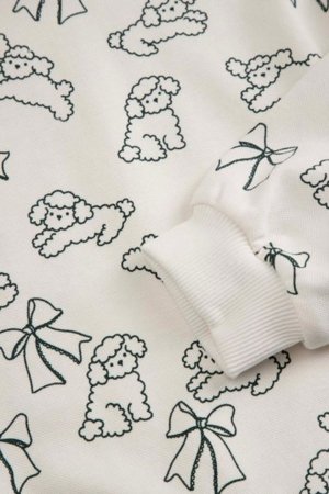COCCODRILLO t-krekls FROSTING PUDDLE GIRL KIDS, krēmveida, cm 