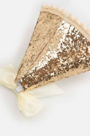 COCCODRILLO dzimšanas dienas cepurīte, zelta krāsā, WC6311901PBJ-023-000,  