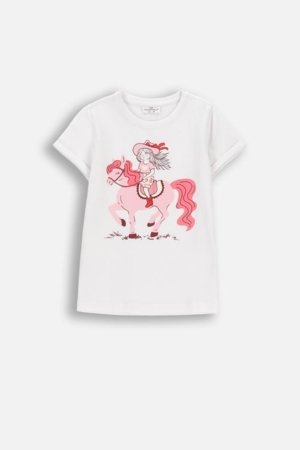 COCCODRILLO t-krekls ar īsam piedurknēm, balti, WC6143204GGK-001-092, 92 izmērs 