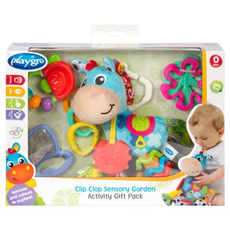 PLAYGRO aktivitātes rotaļlietu komplekts Clip Clop Sensory Garden Activity, 0188178 