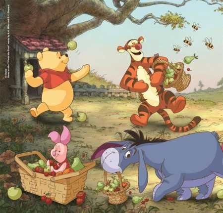 CLEMENTONI puzle Square Disney Winnie the Pooh, 3x48 gab., 25063 