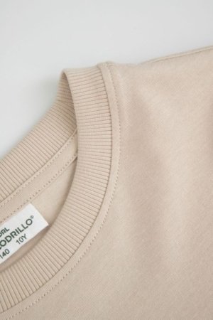 COCCODRILLO t-krekls ar īsam piedurknēm, smilšu krāsa, izmērs 