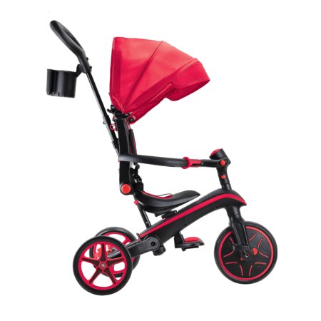 GLOBBER trīsritenis Explorer Trike Foldable 4 In 1, sarkans, 732-102 