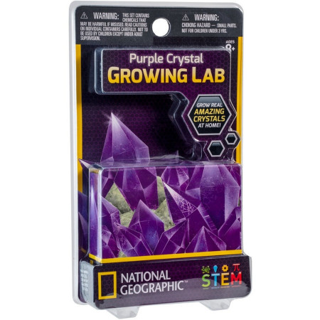 NATIONAL GEOGRAPHIC set Carded Crystal Grow Purple, NGCRYSTALPCRD NGCRYSTALPCRD