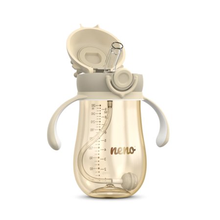 NENO ūdens pudele ar salmiņu, cream, 280 ml, NEN-BAB-BT005 