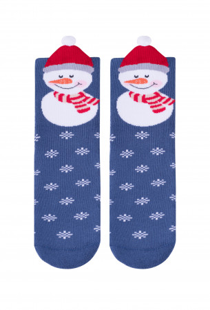 STEVEN Zeķes Christmas blue 096-024 26-28 096-024 BLUE