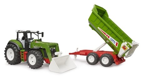 BRUDER traktors ar iekrāvēju un piekabi Roadmax, 3452 