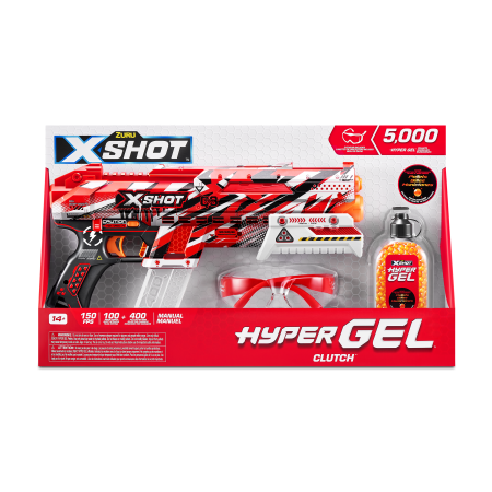 X-SHOT rotaļu pistole "Hyper Gel", 1. sērija, 5000 gēla bumbiņas, sortiments, 36622 36622