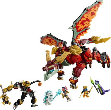 71868 LEGO® NINJAGO® Wyldfyre transformējamais pūķa robots 