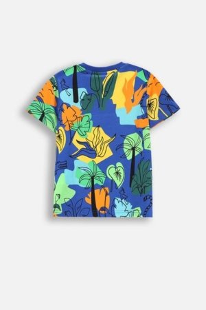 COCCODRILLO krekls ar īsām piedurknēm TROPICAL STORY BOY KIDS, krāsa, WC5143206TBK-022-122, 122 cm 