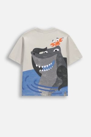 COCCODRILLO t-krekls ar īsam piedurknēm, pelēki, WC6143204RBK-019-098, 98 cm 