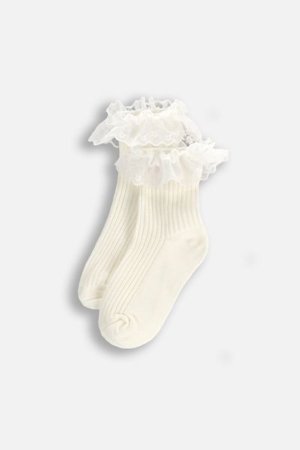 COCCODRILLO zeķes SOCKS GIRL, krēmveida, WC5382212SOG-003-033, 33 cm 