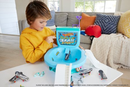 HOT WHEELS pirkstu skrituļdēļa trase tualetes pods, HXL16 
