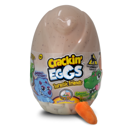 CRACKIN EGGS mini plīša rēcošais dinozaurs Jurassic Friends, sortiments, SK014D2 