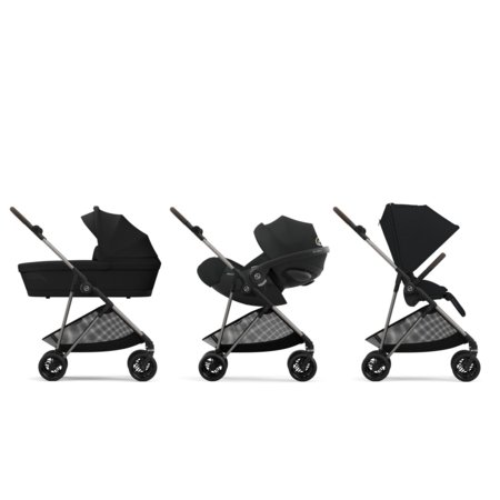 CYBEX ratiņi MELIO, Magic black, 524000023  