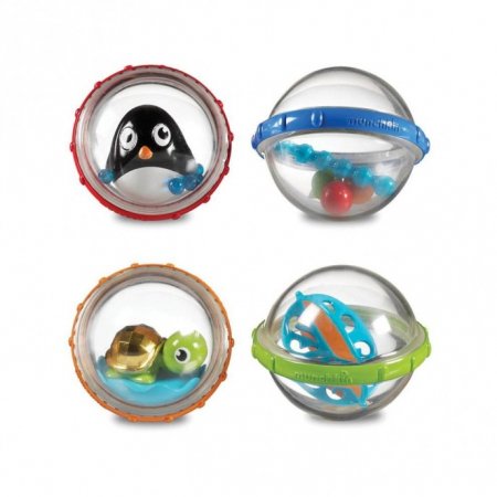MUNCHKIN Float and Play Bubbles zīdaiņu un mazuļu vannas rotaļlieta, 4m+, 2 gab., 9004801 90048