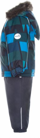 HUPPA Komplekts Avery petrol pattern/ dark gray 41780030-92766 41780030-92766-086