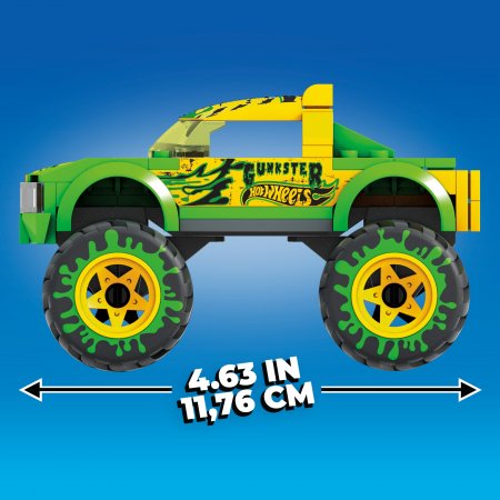 MEGA CONSTRUX HOT WHEELS monster truck Gunkster mašīna, HDJ94 HDJ94