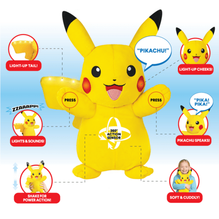 POKEMON interactive plush toy - Pikachu, PKW4185 