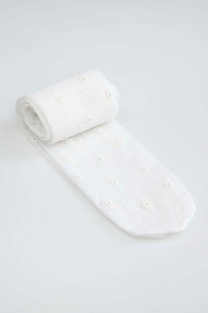 COCCODRILLO zeķbikses TIGHT MICROFIBRE COLORFUL, balta, WC5380308TMC-001-128, 128 cm 