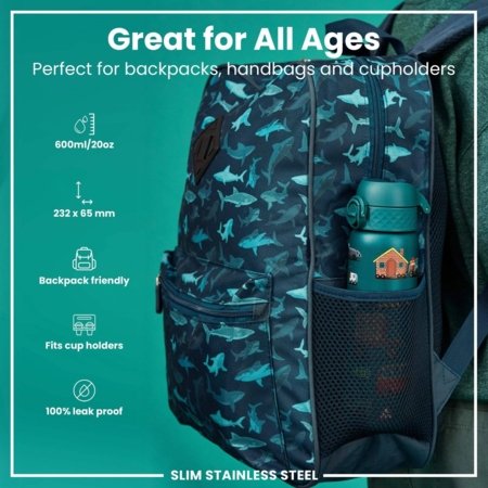 ION8 nerūsējošā tērauda ūdens pudele, Automobiles, 600 ml., I8SS600PAAUTO 