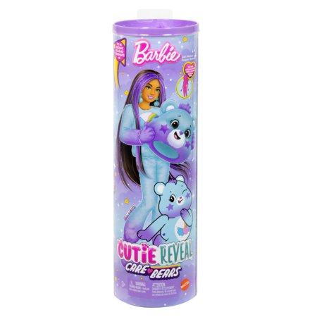BARBIE Cutie Reveal Care Bears 2. sērija – Dream Bright Bear (ar iesauļotu ādas krāsu), JFV61 