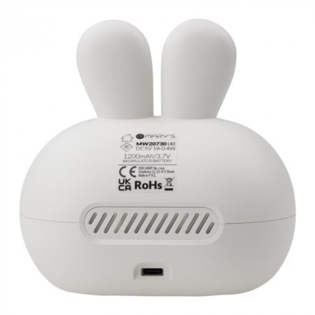 MARY'S modinātājs RABBIT, Grey, MW20730 
