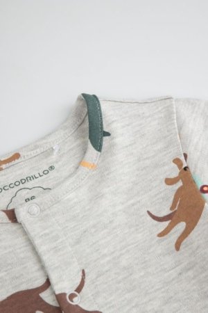 COCCODRILLO zīdaiņu kombinezons, pelēks, izmērs 