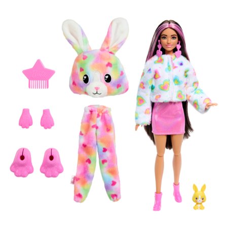 BARBIE Cutie Reveal lelle krāsu sapnis zaķis, HRK38 