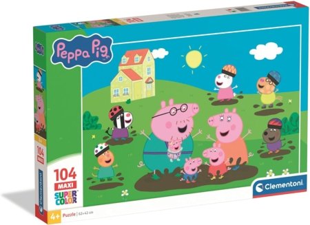 CLEMENTONI puzle Maxi Peppa Pig, 104 gab., 25017 