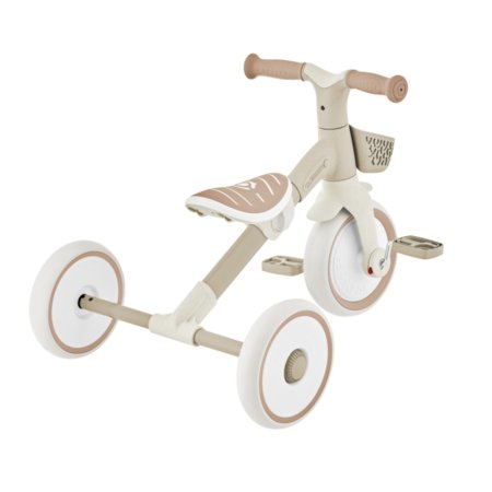 GLOBBER mācību trīsritenis Learning Trike 2in1 Plus, kokosriekstu, 737-466 
