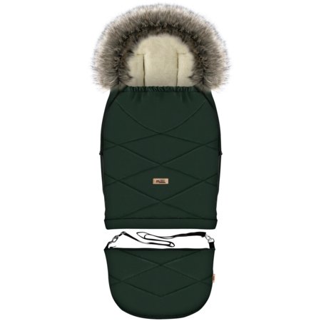 MILLI regulējams kāju sildītājs GROWUP, Bottle green, MIL1110162 